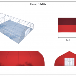 Тентовый ангар под мероприятие 15х20